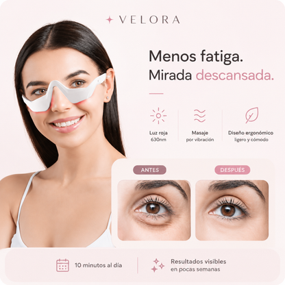 Masajeador Ocular Luz Roja Velora