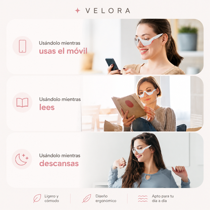 Masajeador Ocular Luz Roja Velora