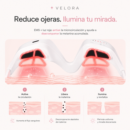 Masajeador Ocular Luz Roja Velora