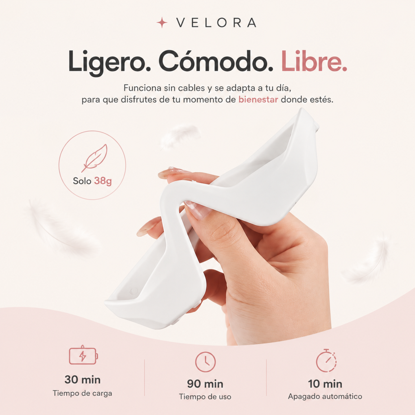 Masajeador Ocular Luz Roja Velora